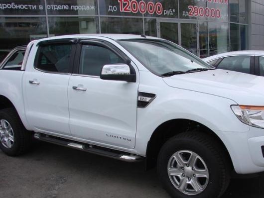 Дефлекторы окон (ветровики) Ford Ranger 2012- (Форд Рэнджер) SIM