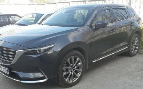 Дефлекторы окон (ветровики) Mazda CX9 2017 (Мазда СХ9) Кобра Тюнинг