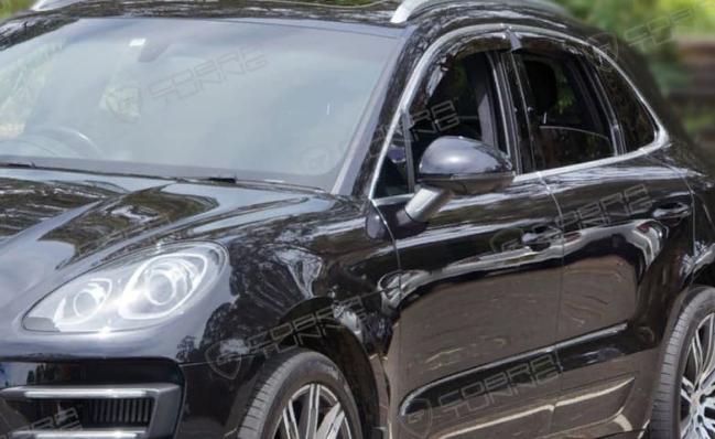 Дефлекторы окон (ветровики) Porsche Macan (95B) 2014 (Порш Макан) Кобра Тюнинг